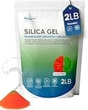 BonAura 2LB Silica Gel, Silica Balls, Also Suitable As Filament Dryer, Silicate Desiccant Regenerable and Reusable, in Airtight Zip Silica Gel Bag