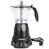LAOION Cuban Coffee Maker, 6 or 3cup Electric Espresso Coffee Maker, Portable Cafeteras Electricas Modernas, Electric Moka Pot with Detachable Base & Overheat Protection, Coffee Gift for Home Travel