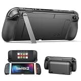 JSAUX GoJoy Case for Switch 2, Dockable Split Case with Hidden Adjustable Metal Stand, PC Front Cover, Non-Slip Ergonomic Grip, 8 Game Card Storage, Drop Protection - PC0118A