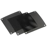 Happyyami 10pcs Black Pvc Dustproof Fan Filter Covers for Computer Chassis Fans and Speaker Grilles Square Mesh Filters Ventilation for Home Use