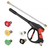 Aumotop Powerful High Pressure Washer Sprayer Kit Versatile Cleaning Tool for Car Wash and House Cleaning, Suitable for Gas Pressure Washers