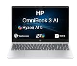 ME2 Customized Laptop, Created Using HP OmniBook 3 AI Powered Laptop 15.6" Touchscreen IPS FHD Display (AMD Ryzen AI 5 330, 16G/32GB/64GB DDR5, 512GB/1TB/2TB PCIe SSD, AMD Radeon 820M, Win 11 Pro)