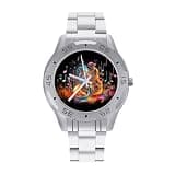 NTVOWPZO Three-Hand Analog Stainless Steel Watches for Men Easy Reader