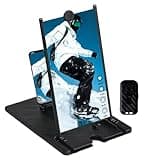 Screen Magnifier for Cell Phone | Foldable Smartphone Holder with Wireless Remote,3D HD Phone Magnifying Screen,for Movie TV Game Video Entertainment Viewing
