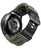 BINLUN Braided Paracord Watch Band 18mm 20mm 22mm Quick Release Military Nylon Smart Watch Straps Replacement Compatible with Samsung Galaxy/Compatible with Garmin/Fit for Amazfit for Men