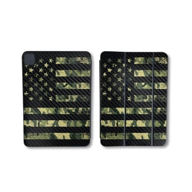 Carbon Fiber Skin Compatible with Apple Smart Folio for iPad Pro 11-inch (M4/M5) 2025 - American Camo - Premium 3M Vinyl Protective Wrap Decal Cover | Crafted in The USA by MightySkins