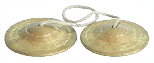 DollsofIndia Ritual Brass Cymbals - Dia - 3 inches (LJ35)