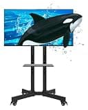 SDVantage Mobile Tv Stand On Wheels, Rolling Tv Cart, Mobile Tv Floor Stand with Wheels Height Adjustable Universal Rolling Tv Cart Bracket