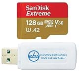 SanDisk 128GB MicroSDXC Extreme Class 10 Memory Card SDSQXAA-128G-GN6MN