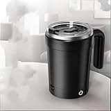 HAJEMDGVX Self Stirring Coffee Mug,380ml Smart Self-Stirring Mug With Temperature Display, Type-C Auto Mixing Cup With Straw & Removable Base, 7000rpm For Coffee Protein Shake, 4 Colors