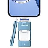 Fresh Blue 128GB USB Flash Drive for Phone & Android, MacBook, Portable Memory Device (iOS Devices Require App)