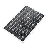 Fafeicy 20W 5V Monocrystalline Solar Panel Kit Dual USB Ports Portable High Conversion Rate with for Camping Hiking Travel Emergency Power
