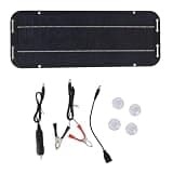 Solar Panel Charger Professional Polycrystalline Silicon High Efficiency Portable Solar Charger Kit for Outdoor Camping Travel 6W 12V