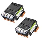 BGGJJ Print Head Compatible with DesignJet CE017A CE018A CE019A CE020A Z6200 Z6600 Z6800(8Pcs 2Set)