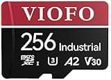 VIOFO 256GB Industrial Grade High Endurance microSDXC Card for Dash Cam & Security Camera, U3 A2 V30, up to 100MB/s, 4K UHD & Continuous Loop Recording, High Temperature Resistant, Adapter Included