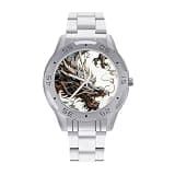 FekiLoot Watches for Men Big Face Stainless Steel Wristwatch Casual Watch