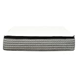 MASARA Pocket Coil Mattress, California King, Medium, White/Grey, 14 Inch, Gel Top, Gel Memory Foam Fill