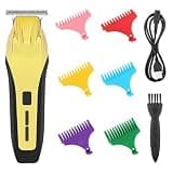 RASRGTRQ Hair Professional Electirc Clipper Barber Shop Beard Timmer for Men(Golden)