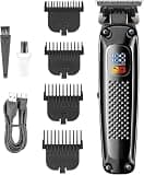 EOYLMIRL Pro Hair Clipper Engraved Trimmer LCD Digital Display Men's Special Salon Electric Pusher 1400mAh