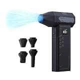 130,000 Rotational speed USB Outdoor Handheld Brushless High-Speed Fan with LED Light,Blow and Suck Upgraded Versions