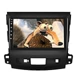 SIXTOP Car Stereo Radio for Mitsubishi Outlander 2008-2015 Wireless Apple CarPlay Android Auto HD 9 Inch IPS Touch Screen Bluetooth YouTube Video Mirror Link FM/RDS Radio DSP USB SWC Backup Camera