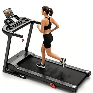 Treadmill for Home Small with Incline - 3.8HP Quiet Walking Running Treadmill with Handles, 320LBS Capacity, Home Office Multi Portable Treadmills for Running Jogging Walking