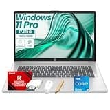 HP 17 inch Business Laptop, Intel 10-Core i5-1334U, 16GB RAM, 512GB SSD, 17.3" FHD Anti-Glare, Windows 11 Pro, Full-Size Backlit Keyboard, Fingerprint, Wi-Fi 6, HD Camera, w/Bundle - Silver