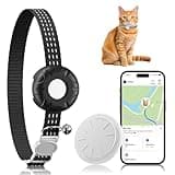 GPS Tracker for Cats, Mini Cat Tracker, Smart Pet Activity Tracker, No Monthly Fee, Pet Tracker, Compatible with Apple Find My(iOS Only), Anti-Lost, Finder Tag for Vehicles, Pets, Kids, Items, Black