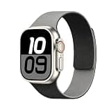 Magnetic Silicone Band, Duo-Color Design & Soft Silicone, Compatible with Apple Watch Band 38/40/41/42/44/45/46/49mm, Waterproof Magnetic Clasp Strap for iWatch Ultra SE Series 11/10/9/8/7/6/5/4/3/2/1