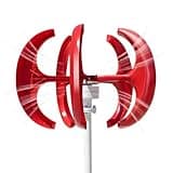 1000W 12V/24V Vertical Axis Wind Turbine Generator, Home Wind Power Turbine System, 5-Blades Permanent Magnet Windmill Generator, for Home, Farm, Street Lamp, RVs, Boats, Cabins