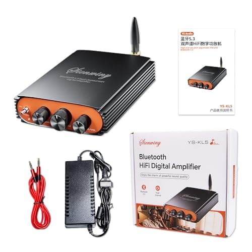 Hosyond Bluetooth Audio or Video Receiver & Components Hi-Fi Amplifier for Passive Speakers