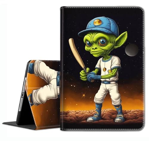 Case for Samsung Galaxy Tab S8 2022/Tab S7 2020 11 Inch (Model SM-X700/X706/T870/T875/T878) - Slim Fit Standing Cover with Auto Sleep/Wake,Alien Baseball