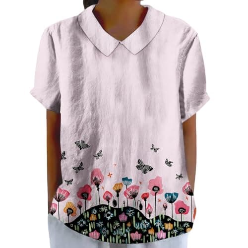 Fashion Round Neck Short Sleeve Top for Women Polo Shirt Work Casual Commuter Daily Elegant Summer T-Shirt