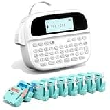 EazeID Label Maker with 9 Color Tapes, Rechargeable Backlit Label Maker Waterproof-Labels 12mm, Portable Labeler for Home Office School Kitchen, Kids Teachers Daily Organization, M950