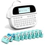 EazeID Label Maker with 9 Color Tapes, Rechargeable Backlit Label Maker Waterproof-Labels 12mm, Portable Labeler for Home Office School Kitchen, Kids Teachers Daily Organization, M950