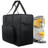 NUENSS-ROR Carrying Case for Ninja SLUSHi XL Smart Frozen Drink Maker FS601BR, Portable Travel Tote Storage Bag with Front-Opening Design for Ninja Slushie XL Machine Accessories (Black)