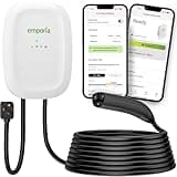 EMPORIA Level 2 EV Charger - NEMA 14-50 EVSE w/NACS, Compatible with Tesla - 48 amp EV Charger Level 2, 240v Electric Vehicle Charging Station, UL/Energy Star, 25ft Cable, White
