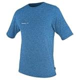 O'Neill Men's Hybrid UPF 50+ Short Sleeve Sun Shirt, Blue,Small