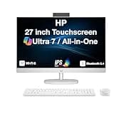 HP 27 Copilot + All-in-One 27" Touchscreen IPS FHD Display (Intel Ultra 7-255U, 16GB DDR5, 2TB PCIe SSD, Intel Graphics, WiFi 6, Webcam, Bluetooth 5.4, Win 11 Pro)