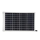 Omquot Solar Panel Kit, 12W Portable Polycrystalline Charger for Motorhome, Outdoor Use, Lightweight