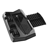 for PS5 Charging Stand Base with Cooling Fan and 3 Port Controller Charger Storage Tray Bracket