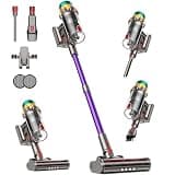 Cordless Vacuum Cleaner, 55KPA 650W 65Mins Extra-Large Dust Cup Cordless Stick Vacuum, Rechargeable Vacuum Cleaner with Self-Standing, Vacuum Cleaners for Home, Hardwood Floor, Carpet, Pet Hair