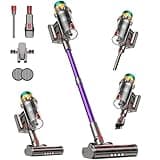 Cordless Vacuum Cleaner, 55KPA 650W 65Mins Extra-Large Dust Cup Cordless Stick Vacuum, Rechargeable Vacuum Cleaner with Self-Standing, Vacuum Cleaners for Home, Hardwood Floor, Carpet, Pet Hair