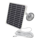 20W Solar Panel for Outdoor Security Applications, Adjustable Bracket with Multiple Device Compatibility (Type-C)