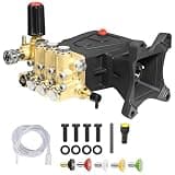 YAMATIC 4000 PSI 3.5 GPM Horizontal Triplex Plunger Pump, 1" Shaft Replacement for Simpson AAA 90034 90039 90038, Honda GX340 GX390 GX270, for Industrial Gas Powered Pressure Washers