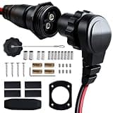 1865120 MKR-28 Trolling Motor Plug and Receptacle for Minn Kota – 60A 48V IP68 Waterproof Male Female Connector, 8AWG Heavy Duty for Freshwater/Saltwater (1865120 MKR-28)