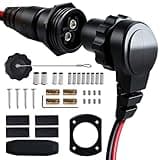 1865120 MKR-28 Trolling Motor Plug and Receptacle for Minn Kota – 60A 48V IP68 Waterproof Male Female Connector, 8AWG Heavy Duty for Freshwater/Saltwater (1865120 MKR-28)