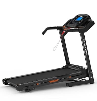 FLIMDER Treadmills for Home, Treadmill with 5% Incline, 16.5" Wide Belt, 3.0 HP, 330 Lbs Capacity, 0.5-8.5 MPH, Treadmill with Hand Bar, App, Heart Rate Monitor, Holder for Cup & Phone