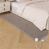 Electric Infrared Radiant Floor Heater Rug, 60°F Adjustable, Overheat Protection, 12-Hour Auto-Off, Ideal for Yoga, 19.6x70.8in, Warmth & Comfort