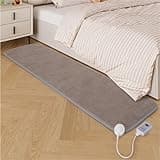 Electric Infrared Radiant Floor Heater Rug, 60°F Adjustable, Overheat Protection, 12-Hour Auto-Off, Ideal for Yoga, 19.6x70.8in, Warmth & Comfort